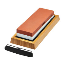 Draper 23949 SW16 Double Sided Whetstone Sharpening Stone With Non Slip Base And Angle Guide, 1000/6000 Grit