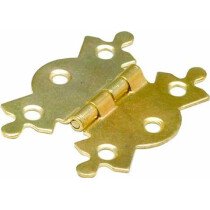 Specialist 23156 Steel Butterfly Hinge Brass Plated 50mm Packet of 2