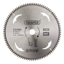 Draper 23390 SBW17 Tct Circular Saw Blade For Wood, 305 X 30mm, 96 T