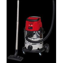 Einhell TE-VC 36/25 Li S-Solo Body Only Power X-Change 36v 25 Litre Stainless Steel Wet And Dry Vac