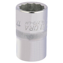 Elora 770-LM 17mm 1/2" Square Drive Bi Hexagon Socket 24624