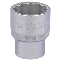 Elora 770-LM 25mm 1/2" Square Drive Bi Hexagon Socket 24707
