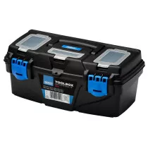 Draper 24194 PT13 Plastic Toolbox With Tote Tray, 13"