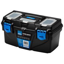 Draper 24197 PT16 Plastic Toolbox With Tote Tray, 16"