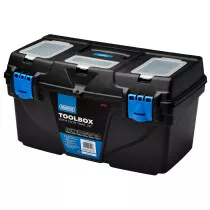 Draper 24201 PT22 Plastic Toolbox With Tote Tray, 22"