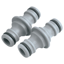 Draper 25910 GWPPHC-2 Two Way Hose Connector (Twin Pack)