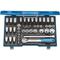 Gedore 2546000 Socket and Screwdriver Bit Set Metric 42 Piece 1/2" Drive ITX 19 INU-20