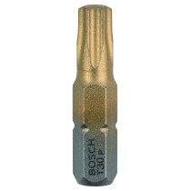 Bosch 2607001696 MAXgrip TiN range: DIN 3126-C6.3. T30 TiN MAXgrip (25 mm)