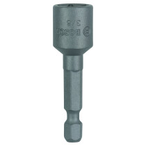Bosch 2608550082 Socket Spanners with 1/4" external hex shank: DIN 3126. Socket: 50mm, 3/8"