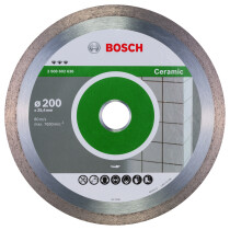 Bosch PRO 2608602636 Diamond Cutting Disc Best For Ceramic 200 X 25,40 X 2,2 X 10mm (1 Pack Of 1)