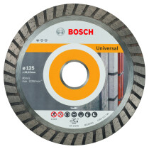 Bosch 2608602394 Standard For Universal Turbo Diamond Cutting Disc 125 X 22,23 X 2 X 10mm (1 Pack Of 1)