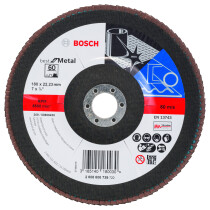 Bosch PRO 2608606738 Flap Sanding discs for Angle Grinders . 180x22 G60