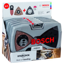 Bosch 2608664133 Starlock Best Of Sanding Set, 6-Piece Avz 93 G; Avz 90 Rt6; Avz 32 Rt4; Wood & Paint Sanding Paper (3X) (1 Pack Of 1)