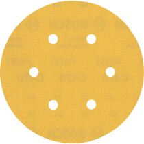 Bosch 2608900925 EXPERT C470 Sandpaper with 6 holes for Random Orbital Sanders 150 mm, G 400 50-pc