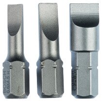 Bosch 2607001750 3 piece assorted screwdriver bit packs. LS 0.6x4.5 (25mm) × 1LS 0.8x5.5...