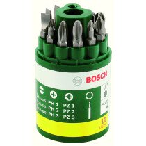 Bosch 2607019454 10pc Promoline S/driver bit round set
