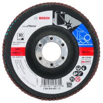 Bosch PRO 2608605451 Flap Sanding discs for Angle Grinders . 115x22 G60