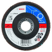 Bosch 2608606752 Flap Sanding discs for Angle Grinders . 115x22 G40