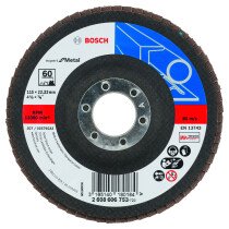Bosch 2608606753 Flap Sanding discs for Angle Grinders . 115x22 G60