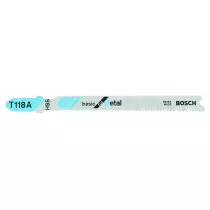 Bosch 2608631013 T118A Jigsaw Blades Pack of 5 Basic for Metals