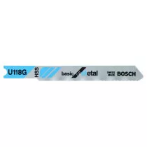 Bosch 2608631770 Jigsaw Blades Pack of 3 Basic for Metal U118G