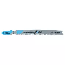 Bosch PRO 2608638473 (T123X) Jigsaw blades Pack of 5 progressor for metals T123X