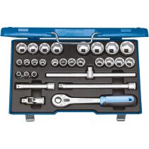 Gedore 2682869 Socket Set Metric 28 Piece 1/2" Drive 19 VMU-10