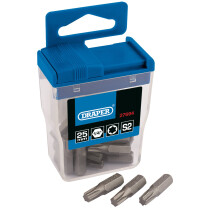 Draper 27694 TX30/20TTC/C TX Star® 25mm Long Insert Bits in Plastic Storage Case (20 x Assorted)