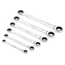 Draper 27741 8231BSMM/6 Hi Torq® Metric Double Ratchet Ring Spanner Set (6 Piece)