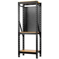 Draper 27892 MS400-27S-17PCW Bunker® 17 Piece Modular 3 Tier Racking With Hardwood Shelving And Pegboards, 750mm