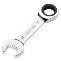 Draper 27914 8230MMS Hi Torq® Metric Stubby Ratchet Combination Spanner, 17mm