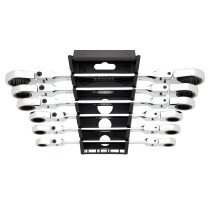 Draper 27762 8231FBSMM/6 Hi Torq® Metric Flexible Head Double Ring Ratchet Spanner Set (6 Piece)