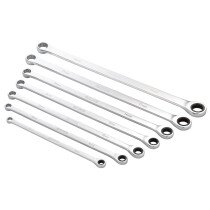 Draper 27778 8231BSXLMM/7 Hi Torq® Metric Extra Long Double Ring Ratchet Spanner Set (7 Piece)
