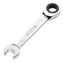 Draper 27851 8230MMS Hi Torq® Metric Stubby Ratchet Combination Spanner, 9mm