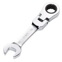 Draper 27965 8230FMMBS Hi Torq® Metric Stubby Flexible Head Ratchet Combination Spanner, 10mm
