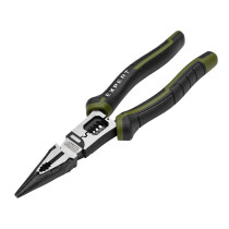 Draper 28527 PL-EX/LPWS-200 Expert Long Nose Pliers With Wire Stripper, 200mm