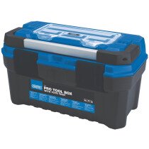 Draper 28050 Blue Pro Toolbox With Tote Tray, 20''