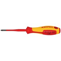 Knipex 98 24 01 SLS 98 24 01 Sls Vde Insulated Plus/Minus Screwdriver, Ph/S1 X 80mm 28055