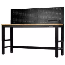 Draper 28098 B300-WB72WPP Bunker® Workbench With Hardwood Worktop And Power Pegboard, 1830mm