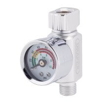 Draper 28377 DAT-OARG 1/4" Bsp On Gun Air Regulator And Gauge, 140psi