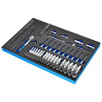 Draper 29445 DELTACH-561002 Bunker® Socket Set, 3/8" Sq. Dr. In Eva Foam Inlay