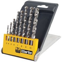 Clarke 1801502 CHT502 - 8 piece Carbide Tip Masonry Drill Bit Set