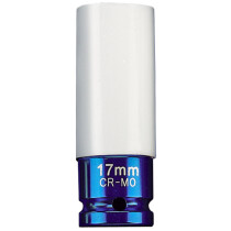 Draper 30631 AWNS/17MM Expert 17mm 1/2" Sq. Dr. Hi Torq Wheel Nut Socket for Alloy Wheels