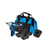 Draper 30604 PTK12VKIT 12 V Impact Wrench Kit, 2 X 4.0 Ah, 1 X Fast Charger, 1 X Tool Bag