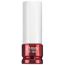 Draper 30640 AWNS/21MM Expert 21mm 1/2" Sq. Dr. Hi Torq Wheel Nut Socket for Alloy Wheels