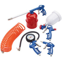 Clarke KIT1100 5 Piece Air Tool Kit with Gravity Fed Spray  3110157