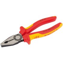 Knipex 03 08 180UKSBE 180mm VDE Fully Insulated Combination Pliers 31918