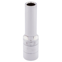 Draper 32818 DT-MM/B 3/8" Square Drive Hi Torq® 12 Point Deep Socket (8mm)
