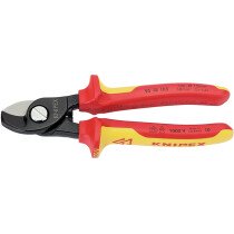 Knipex 95 18 165 UKSBE 95 18 165 Uksbe Vde Fully Insulated Cable Shears, 165mm 32014