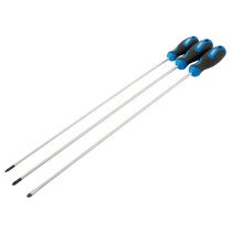 Draper 32603 865L/3  450mm Extra Long Reach Soft Grip Screwdriver Set (3 Piece)